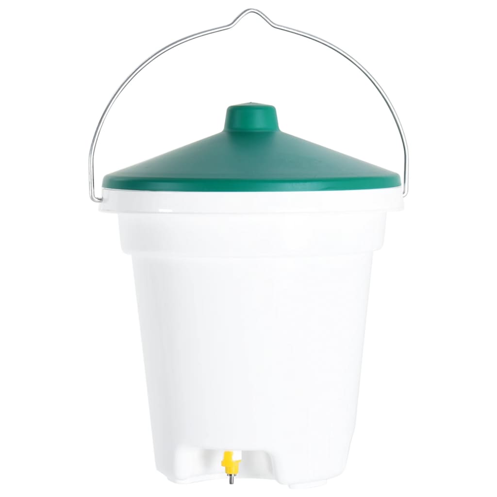 VIDAXL -Geflügelwasserbehälter mit Zitzen 12 l