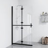Vidaxl begehete Duschwand zusammenklappbar 70x190 cm ESG-Glas transparent