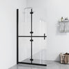 Vidaxl Walk-in Duschwand zusammenklappbar 80x190 cm ESG-Glas Halfmat