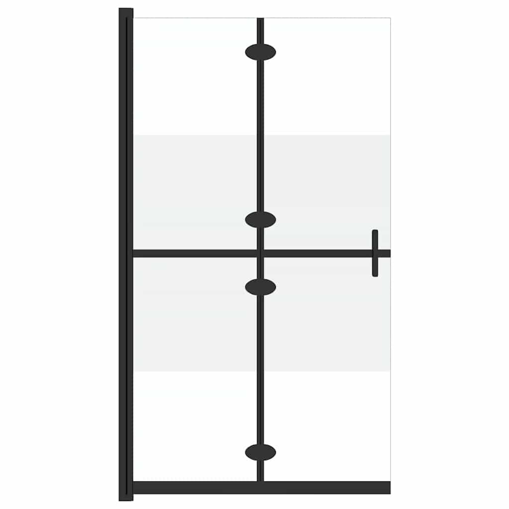 Vidaxl begehete Duschwand zusammenklappbar 100x190 cm ESG-Glas Halfmat