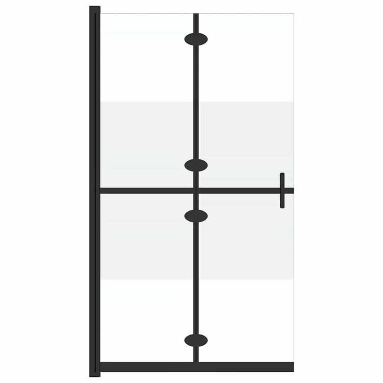 Vidaxl begehete Duschwand zusammenklappbar 100x190 cm ESG-Glas Halfmat