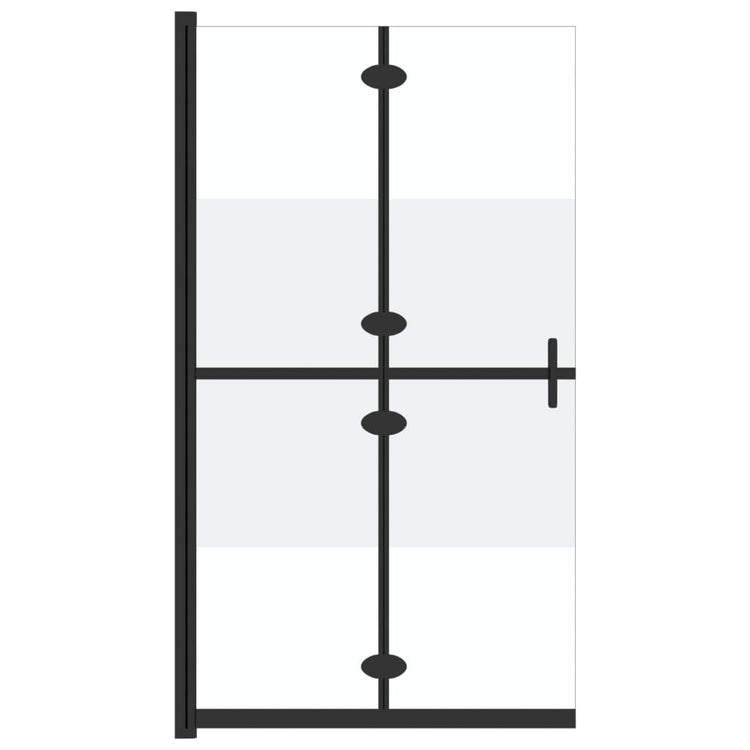 Vidaxl begehete Duschwand zusammenklappbar 120x190 cm ESG-Glas Halfmat