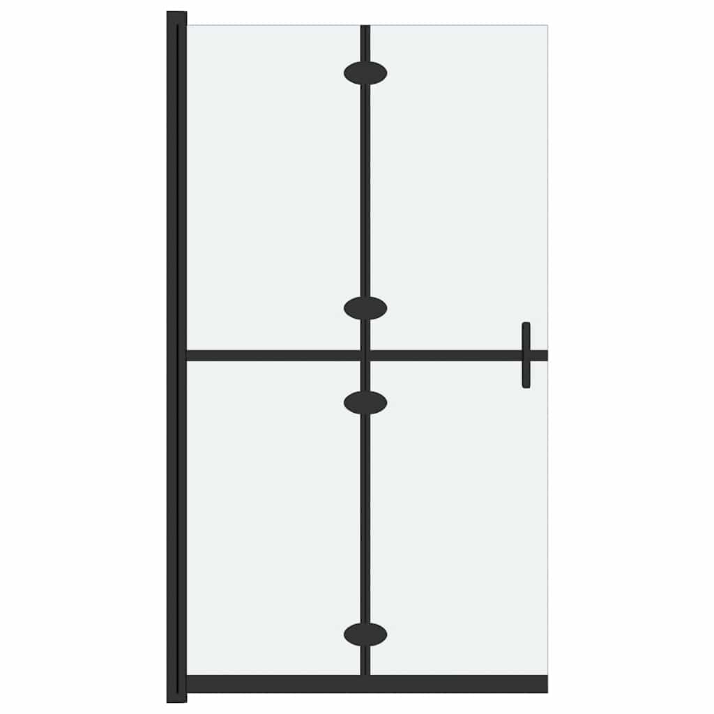 Vidaxl begehete Duschwand zusammenklappbar 70x190 cm ESG-Glas-Matte