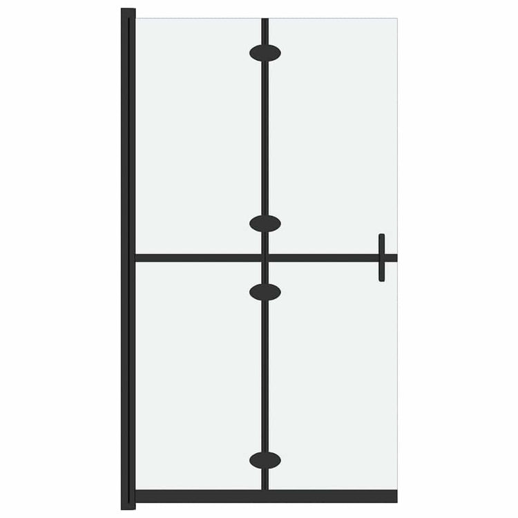 Vidaxl begehete Duschwand zusammenklappbar 70x190 cm ESG-Glas-Matte