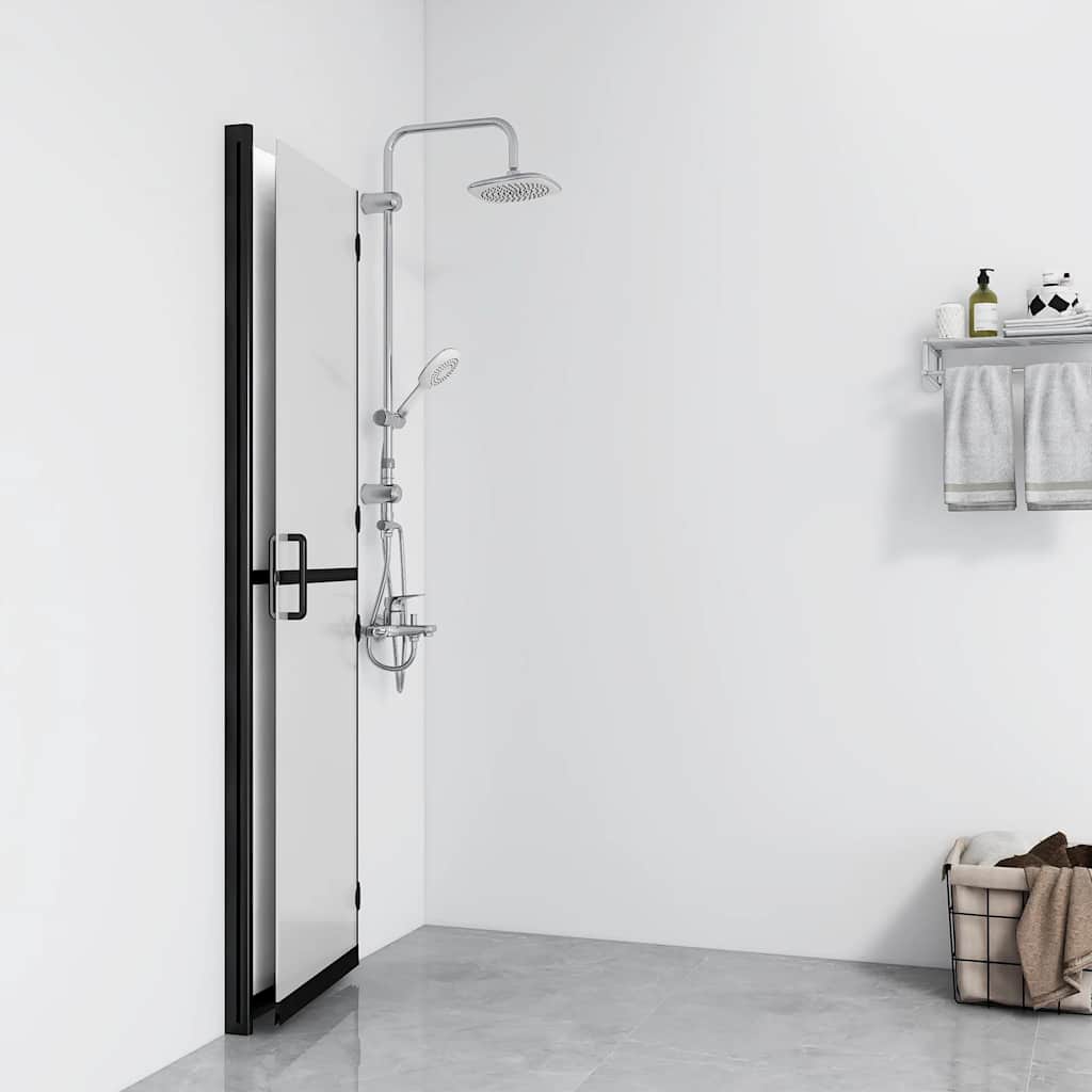 Vidaxl begehete Duschwand zusammenklappbar 70x190 cm ESG-Glas-Matte