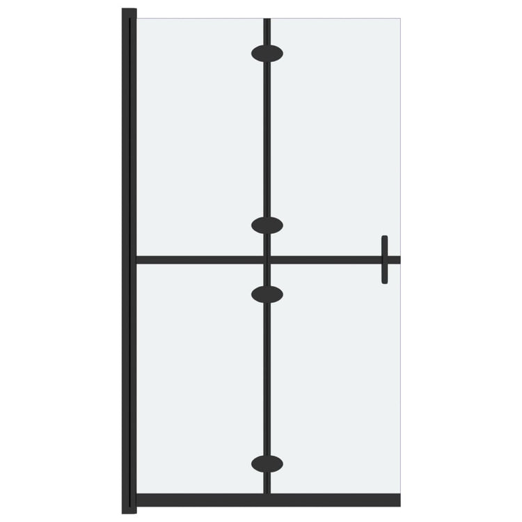 Vidaxl begehete Duschwand zusammenklappbar 80x190 cm ESG-Glas Matte