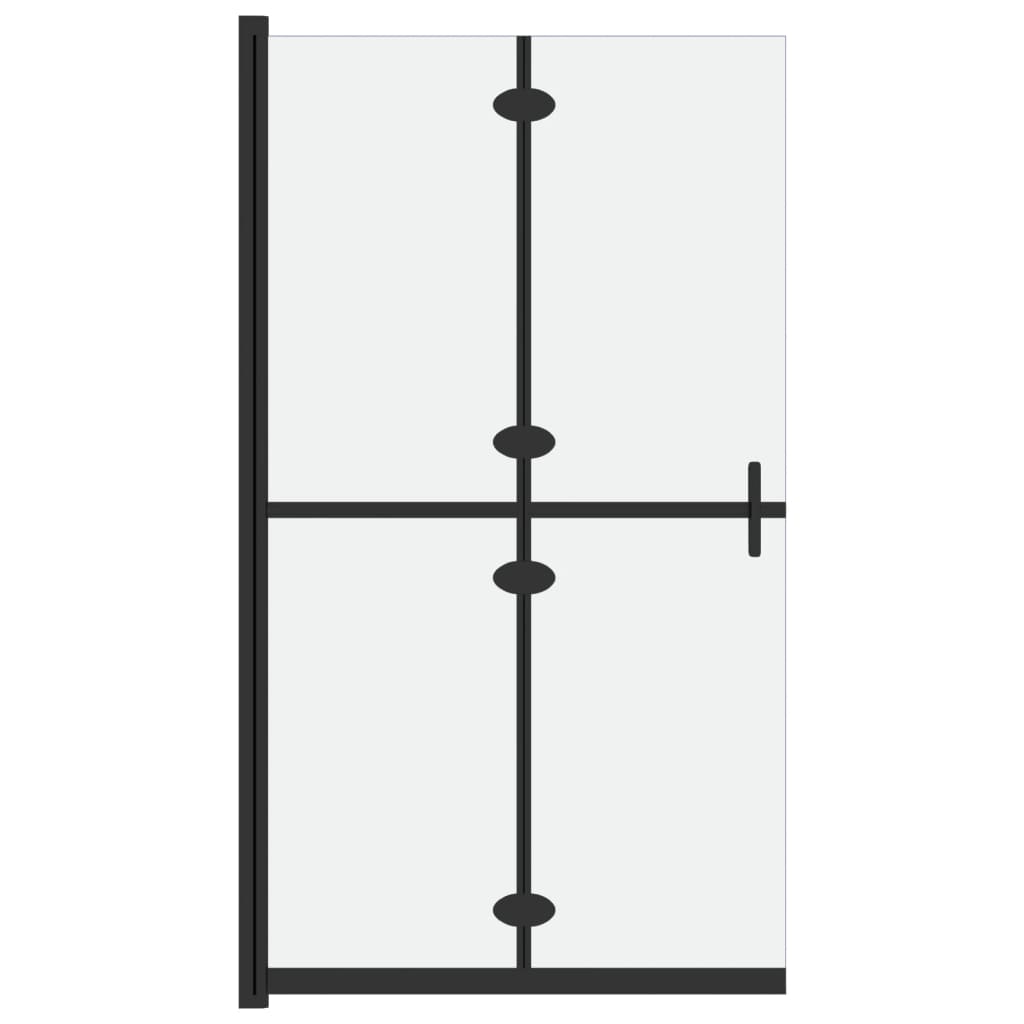 Vidaxl Walk-in Duschwand zusammenklappbar 100x190 cm Esg-Glas Matte