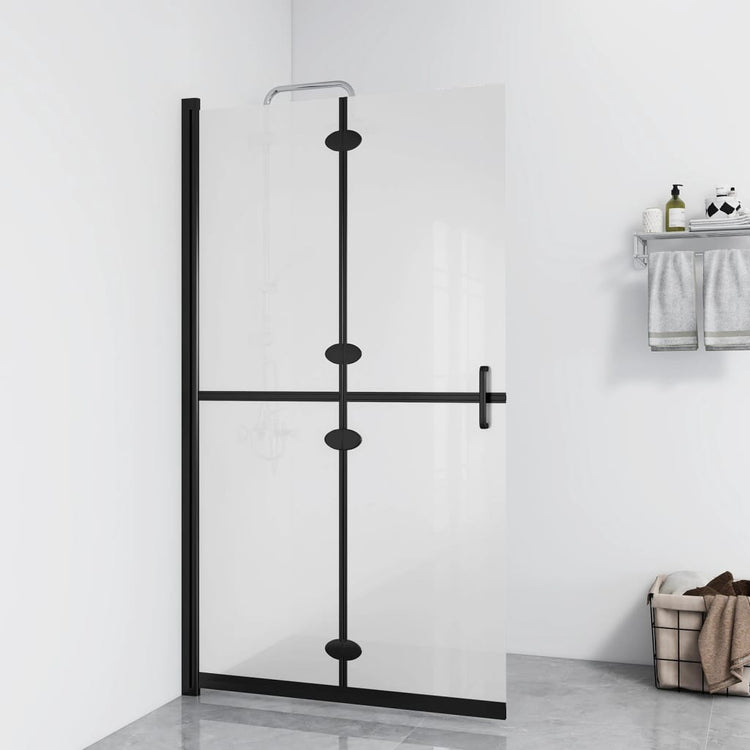 Vidaxl begehete Duschwand zusammenklappbar 120 x 190 cm ESG-Glas Matte