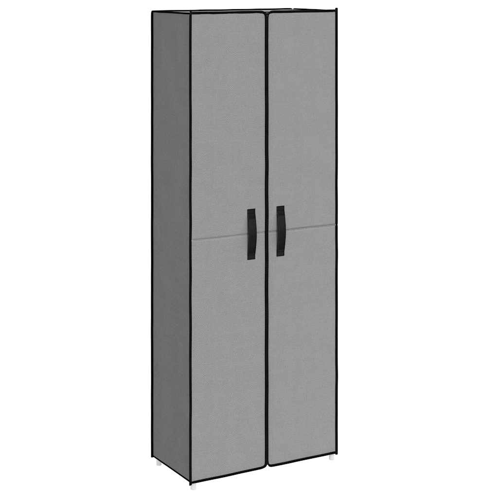 Vidaxl Schuhschrank 60x30x166 cm Stoff grau