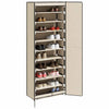 VIDAXL -Schuhschrank 60x30x166 cm Stoffcreme -Colored