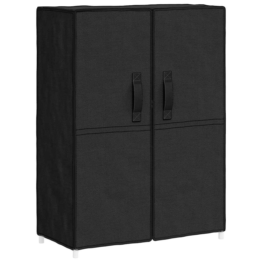 Vidaxl Schuhschrank 60x30x90 cm Stoff schwarz