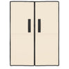 VIDAXL -Schuhschrank 60x28x90 cm Stoffcreme -Colored