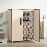 VIDAXL -Schuhschrank 60x28x90 cm Stoffcreme -Colored - afbeelding 1