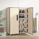 VIDAXL -Schuhschrank 60x28x90 cm Stoffcreme -Colored