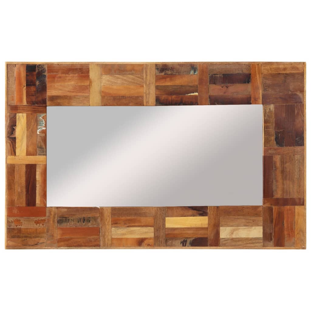 Vidaxl -Wandspiegel 50x80 cm Festes Recyclingholz