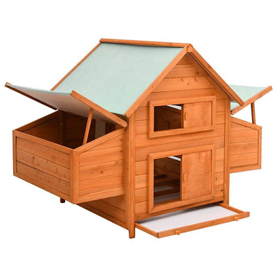Vidaxl Chicken Coop 150x96x110 cm Festkieferholz