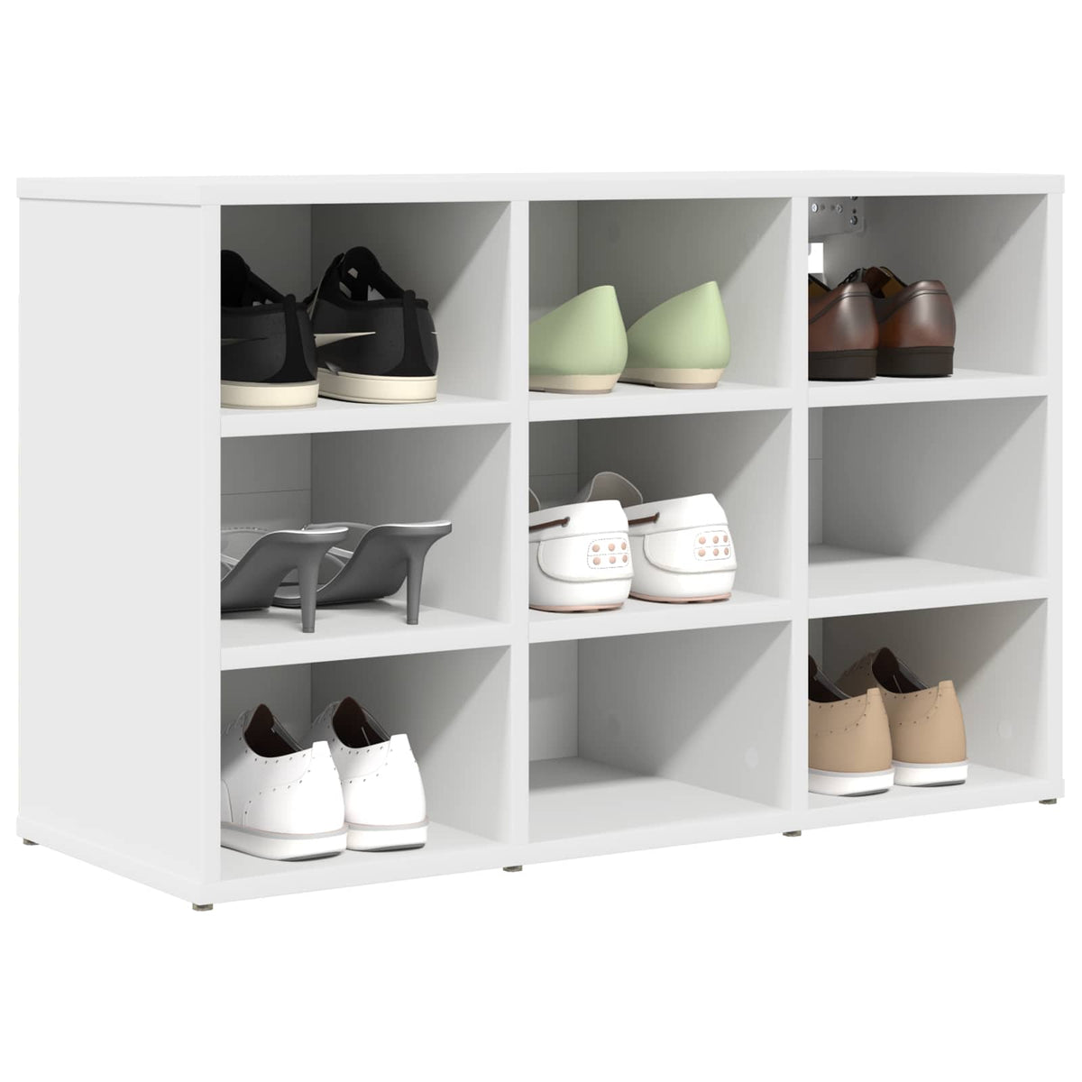 Vidaxx Schuhschrank mit Regal weiß 77,5 x 30 x 51 cm Holzwerkstoff