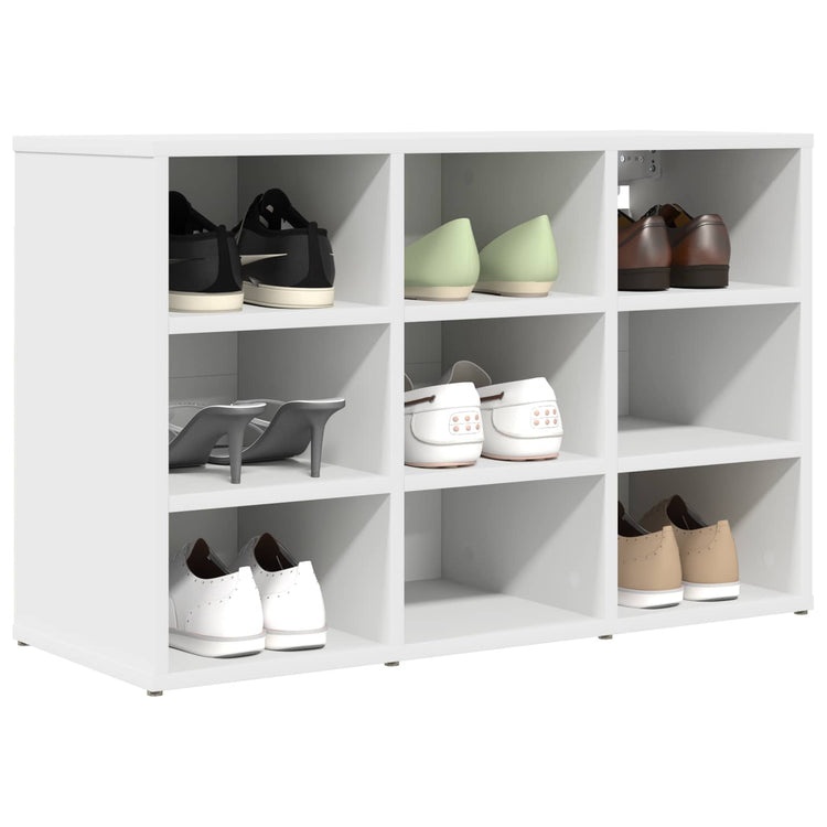 Vidaxx Schuhschrank mit Regal weiß 77,5 x 30 x 51 cm Holzwerkstoff