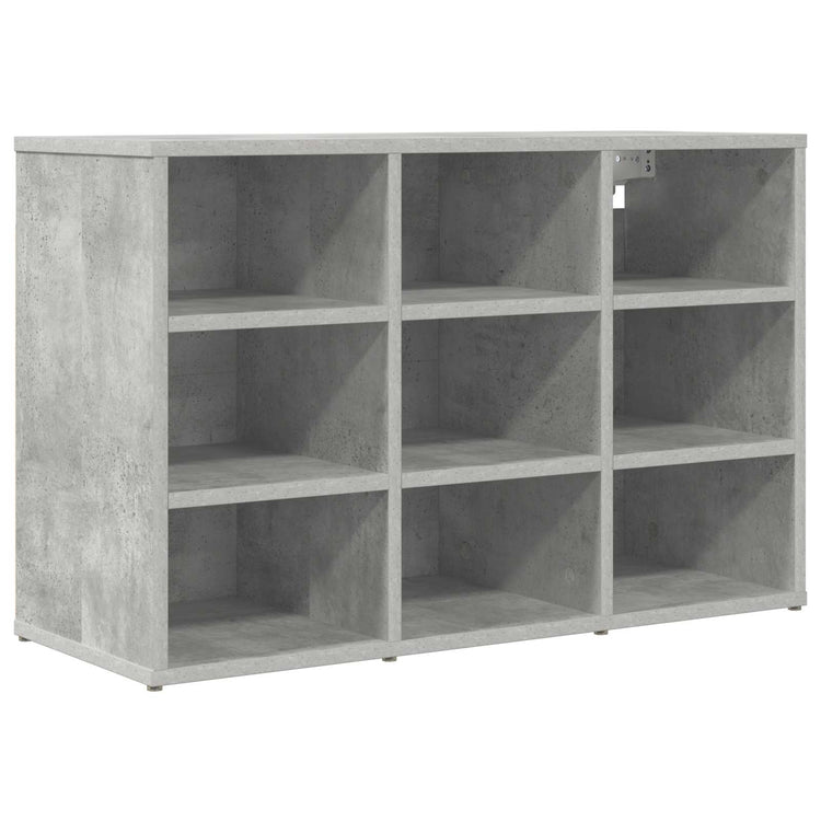 Vidaxl Schuhschrank betongrau 77,5 x 30 x 51 cm Holzwerkstoff
