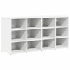 VidaXL Schuhschrank mit Regal weiß 103 x 30 x 51 cm Holzwerkstoff