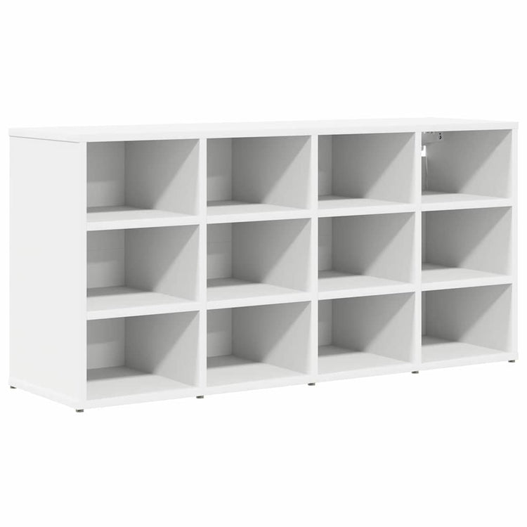 VidaXL Schuhschrank mit Regal weiß 103 x 30 x 51 cm Holzwerkstoff