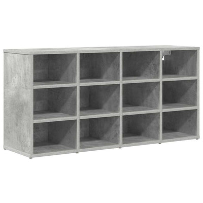 Vidaxl Schuhschrank mit Regal betongrau 103 x 30 x 51 cm Holzwerkstoff