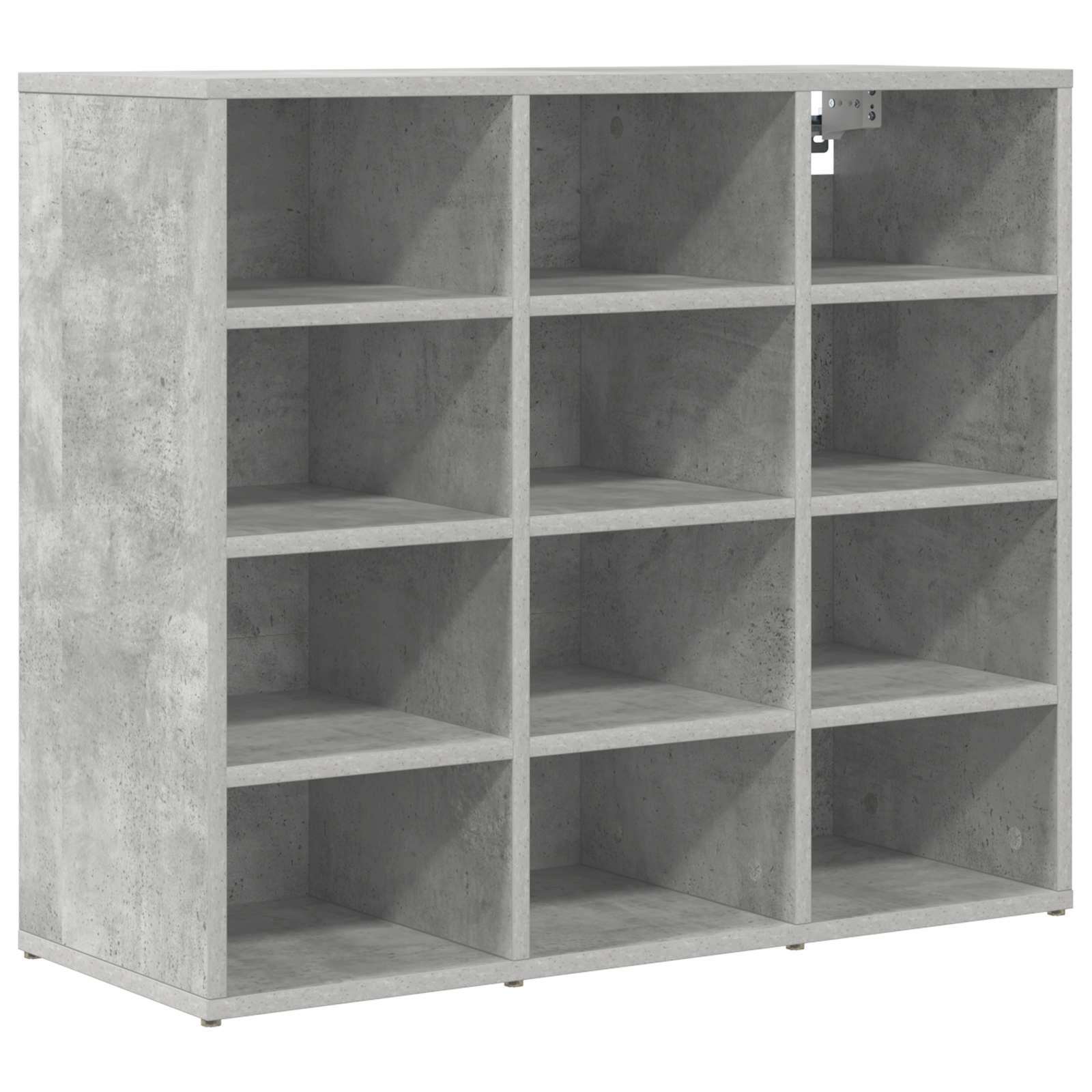 Vidaxl Schuhschrank Betongrau 77,5 x 30 x 67 cm fertiges Holz