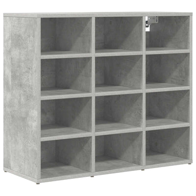 Vidaxl Schuhschrank Betongrau 77,5 x 30 x 67 cm fertiges Holz