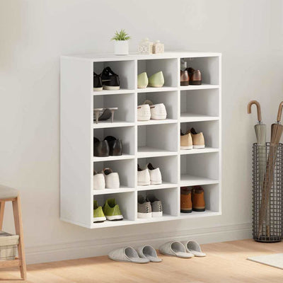 Vidaxx Schuhschrank mit Regal weiß 77,5 x 30 x 83,5 cm Holzwerkstoff