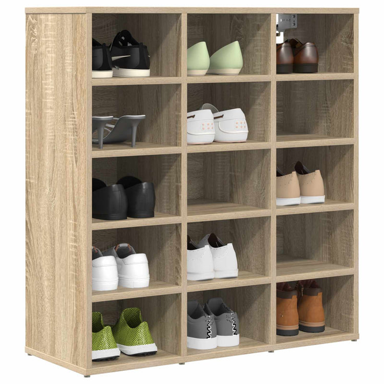 Vidaxl Schuhschrank Sonoma-Eiche 77,5 x 30 x 83,5 cm Holzwerkstoff