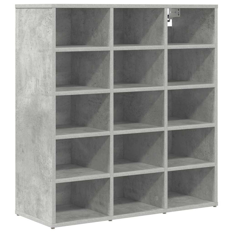 Vidaxl Schuhschrank betongrau 77,5 x 30 x 83,5 cm Holzwerkstoff
