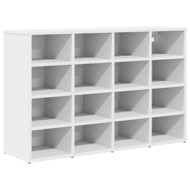 VidaXL Schuhschrank mit Regal weiß 103 x 30 x 67 cm Holzwerkstoff