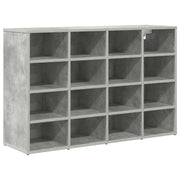 Vidaxl Schuhschrank mit Regal betongrau 103 x 30 x 67 cm Holzwerkstoff - afbeelding 2