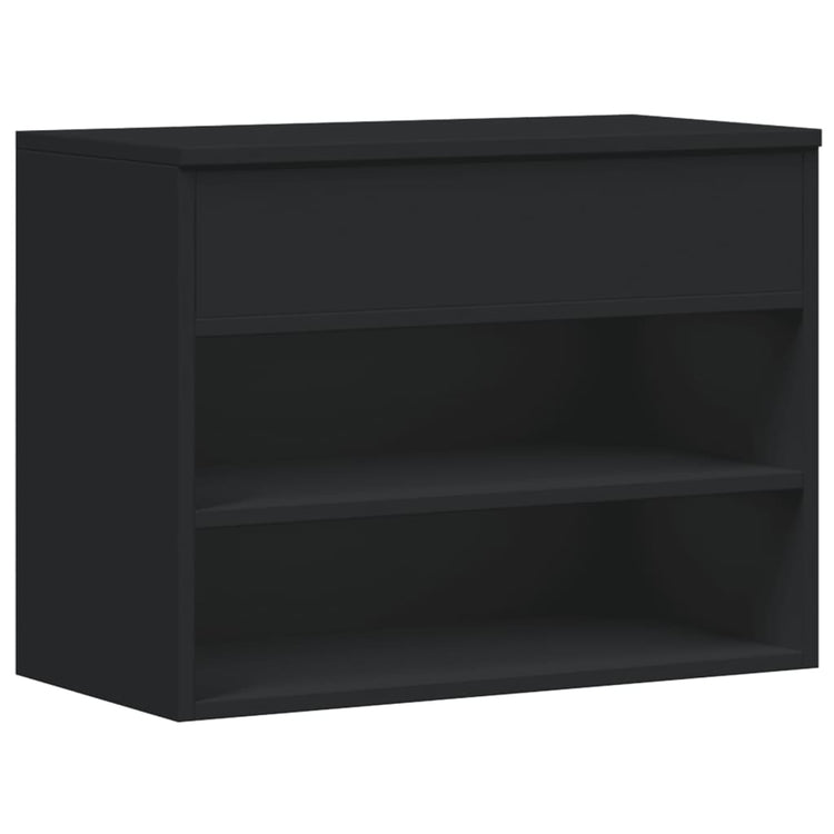Vidaxl Schuhe Bank 60x30x45 cm propertiertes Holzschwarz