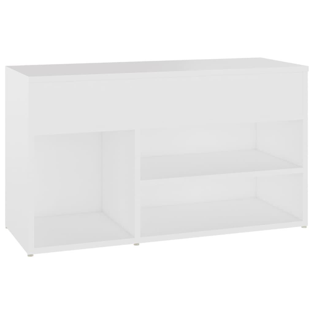 Vidaxl Schuhsofa 80x30x45 cm verarbeitetes Holz weiß