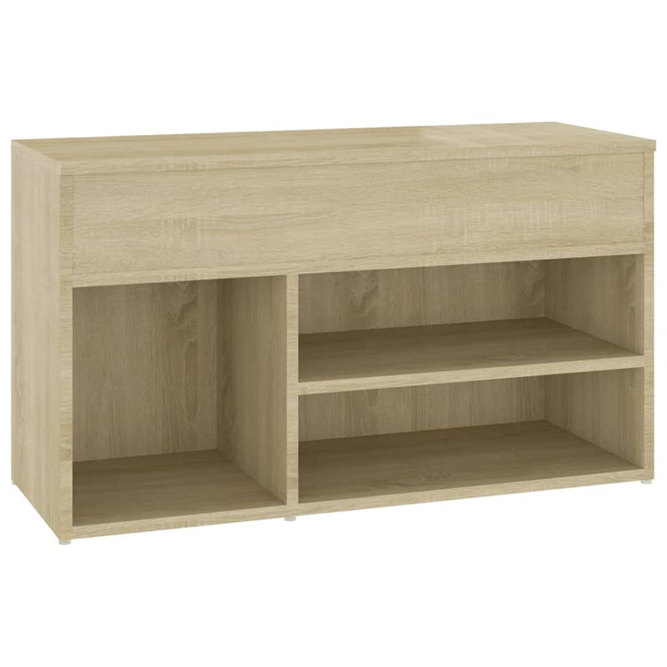 Vidaxl Schuhsofa 80x30x45 cm verarbeitetes Holz Sonoma Eiche farbig