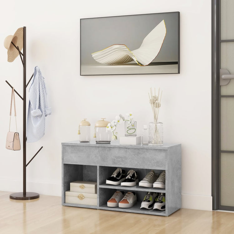 Vidaxl Schuhe Bank 80x30x45 cm verarbeiteter Holzbetrijs