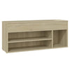 Vidaxl Schoenbank 105x30x45 cm verarbeitetes Holz Sonoma Eich