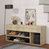 Vidaxl Schoenbank 105x30x45 cm verarbeitetes Holz Sonoma Eich