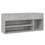Vidaxl Schuhe Bank 105x30x45 cm verarbeiteter Holzbetongrijs - afbeelding 2