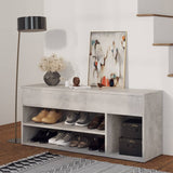 Vidaxl Schuhe Bank 105x30x45 cm verarbeiteter Holzbetongrijs - afbeelding 1