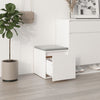 VIDAXL -Speicherbox mit Schublade 40,5 x 40 x 40 cm verarbeitetes Holz weiß
