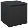 VIDAXL -Speicherbox mit Schublade 40,5 x 40 x 40 cm verarbeitetes Holz schwarz