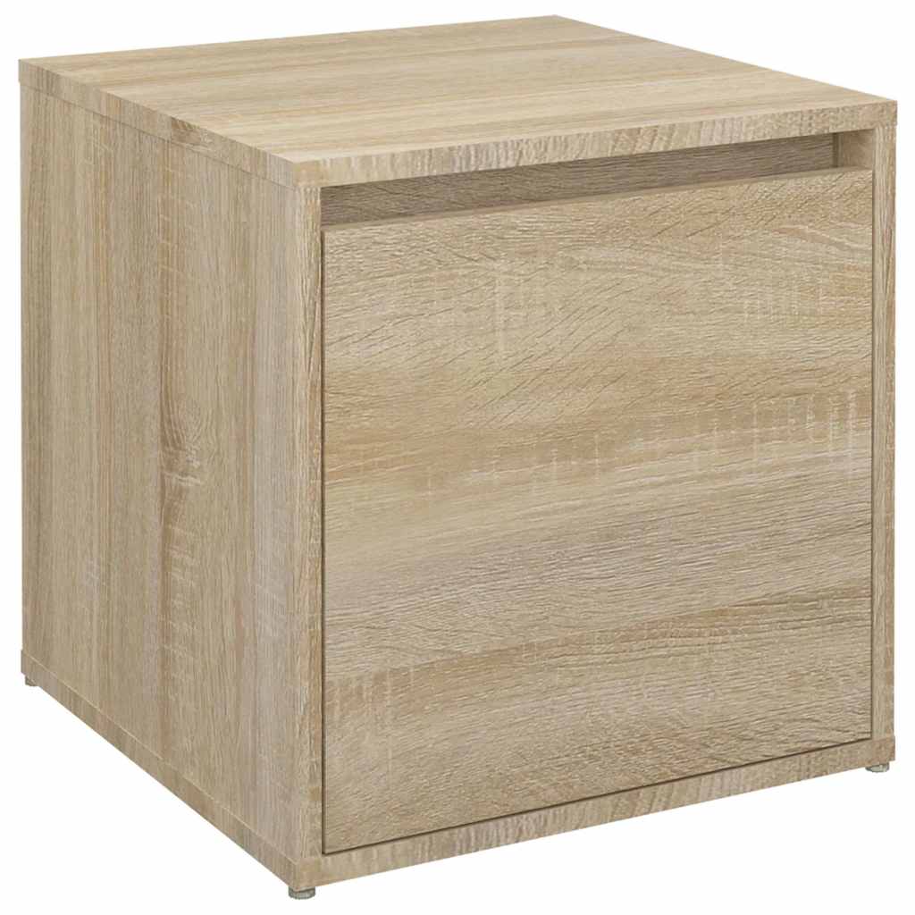 VIDAXL -Speicherbox mit Schublade 40,5 x 40 x 40 cm verarbeitetes Holz Sonoma Eiche Farbe