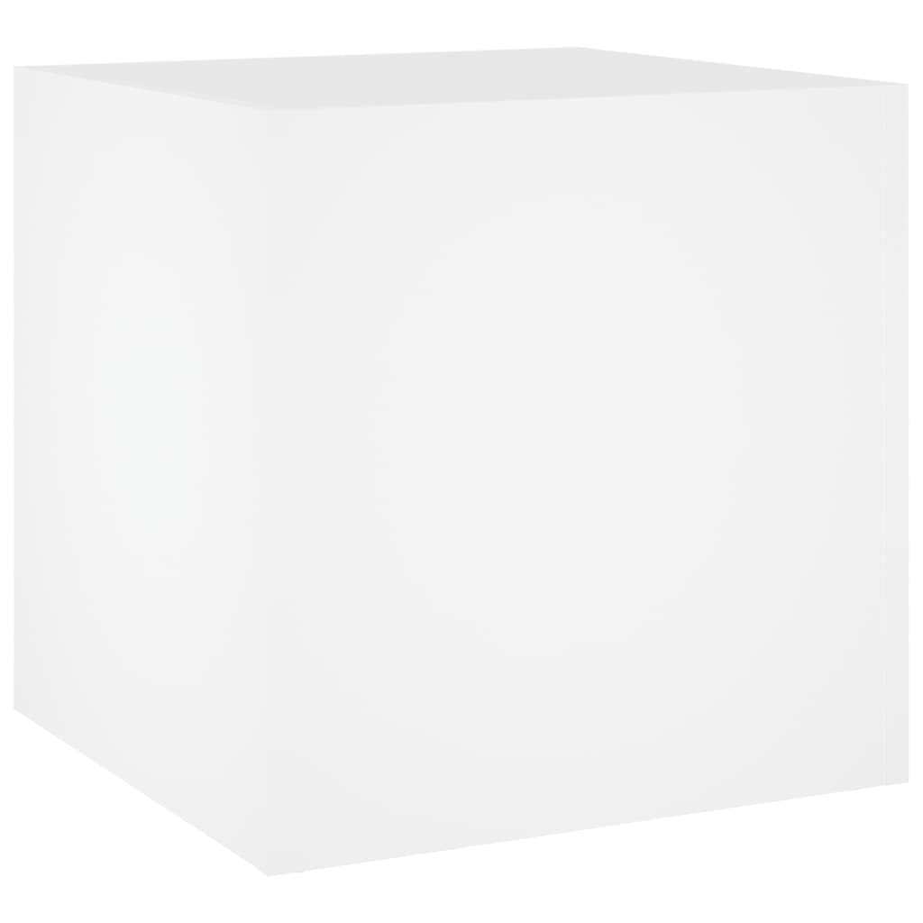 Vidaxl Pflanzer Big 40x40x40 cm verarbeitetes Holz weiß