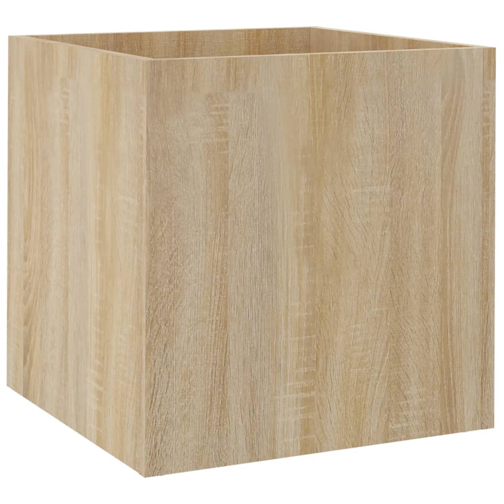 VIDAXL -Pflanzer Big 40x40x40 cm verarbeitetes Holz Sonoma Eiche