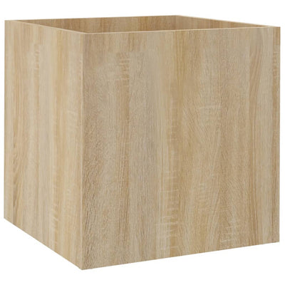 VIDAXL -Pflanzer Big 40x40x40 cm verarbeitetes Holz Sonoma Eiche