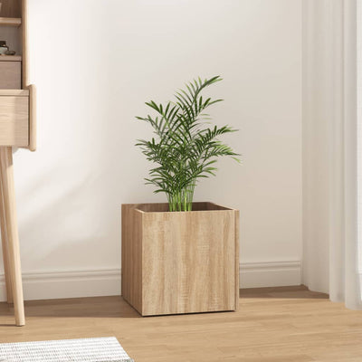 VIDAXL -Pflanzer Big 40x40x40 cm verarbeitetes Holz Sonoma Eiche
