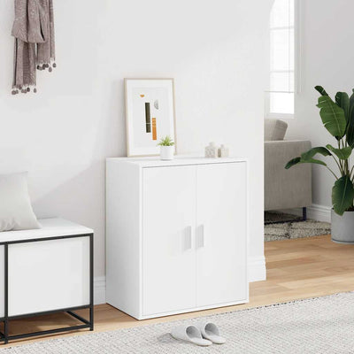 Vidaxl Schuhschrank 60x35x70 cm verarbeitetes Holz weiß