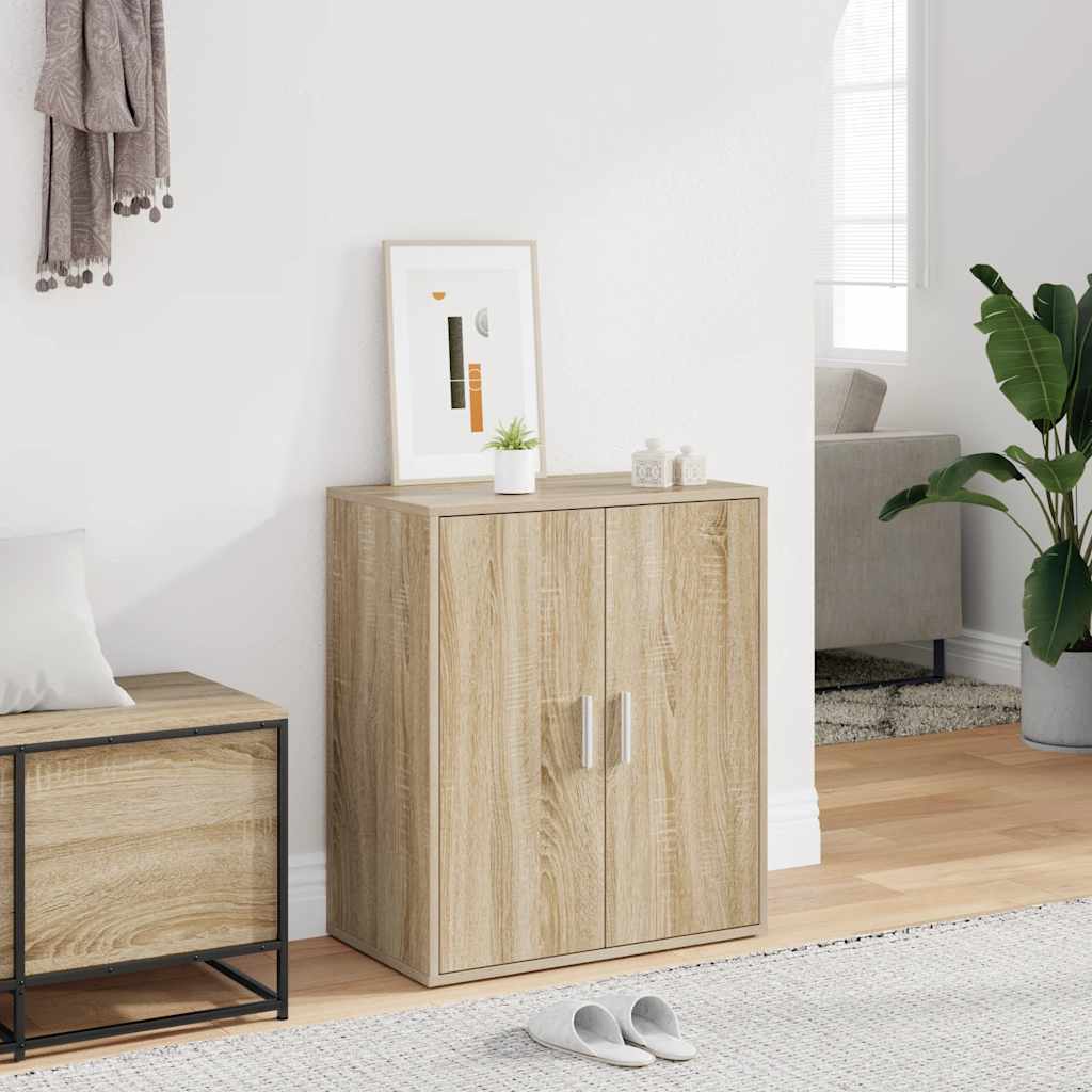 Vidaxl Schuhschrank 60x35x70 cm Propertiertes Holz Sonoma Eiche gefärbt
